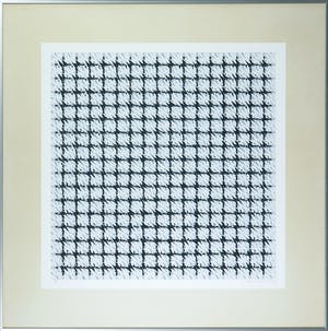 Henk van der Plas - Zeefdruk, Zonder titel - Ingelijst kopen? Bied vanaf 35!