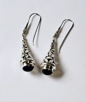 Nieuw Zilveren Byzantijnse Bungel oorbellen, met bolvormige Amethist kopen? Bied vanaf 65!