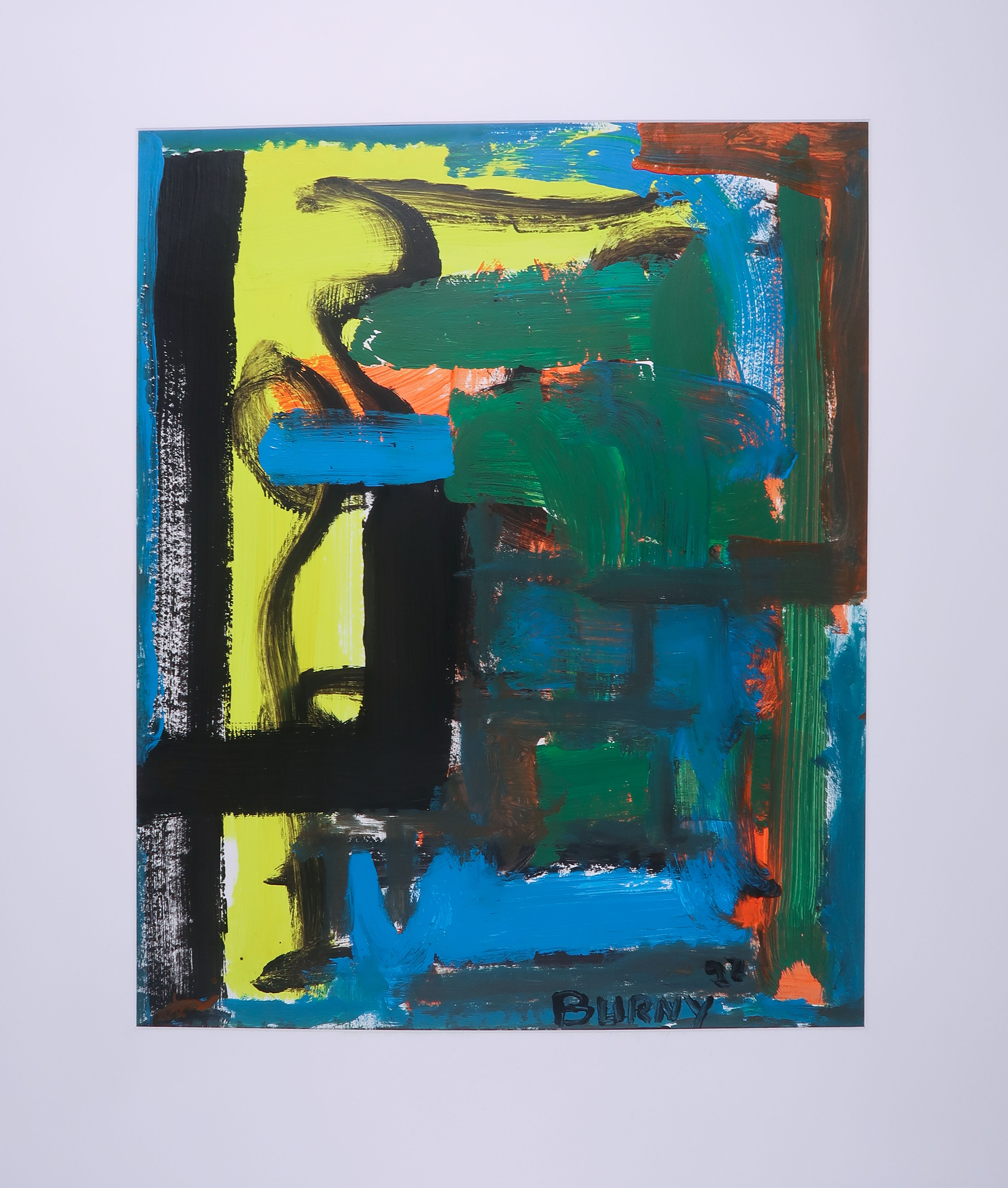 Niet of onleesbaar gesigneerd - Acryl op papier, Zonder titel kopen? Bied vanaf 1!