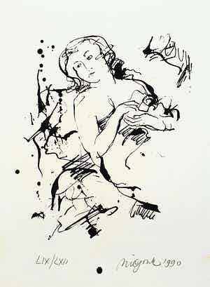 Nic Jonk - Zonder titel verkocht voor € 45!