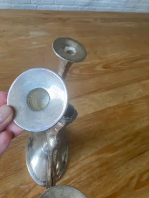 WMF - WMF Art Deco Kandelaar - gemerkt , jaren 30s-40s, Verzilverd kopen? Bied vanaf 55!