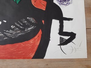 Joan Miro - L'Aïeule des 10,000 Âges, grote, zeldzame handgesigneerde litho kopen? Bied vanaf 3500!