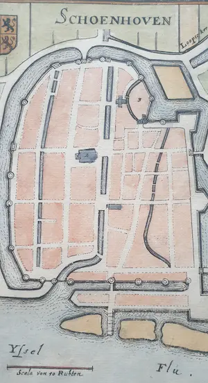 Caspar Merian - Schoonhoven Caspar Merian Oude Gravure 1659 kopen? Bied vanaf 25!
