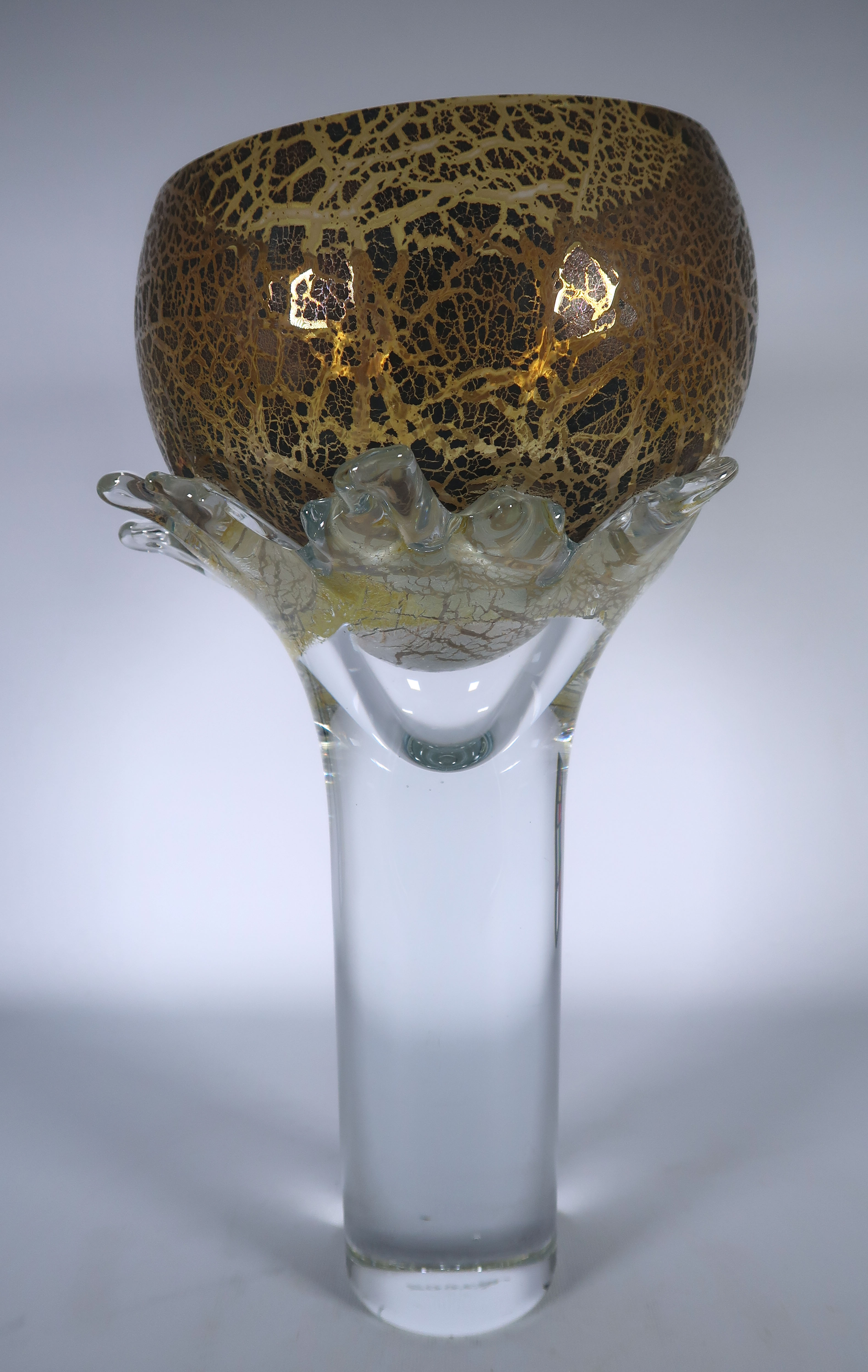 Peter Huntelaar - Glas, unica Schaal op voet kopen? Bied vanaf 150!