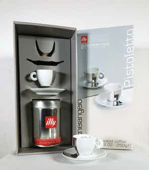 Michelangelo Pistoletto - voor Illy - 2-persoons espresso-set - Porselein - Rosenthal verkocht voor € 1!