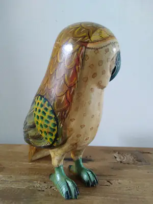 Niet of onleesbaar gesigneerd - handgemaakte houten uil kopen? Bied vanaf 1!