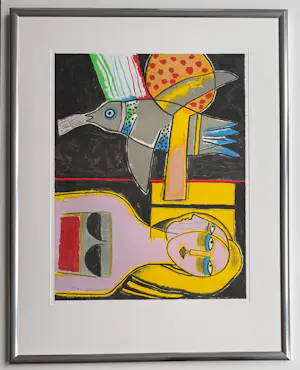 Corneille - handgesigneerde kleurenlitho | 'Le temps d'un été' | 2001 (INGELIJST) kopen? Bied vanaf 575!