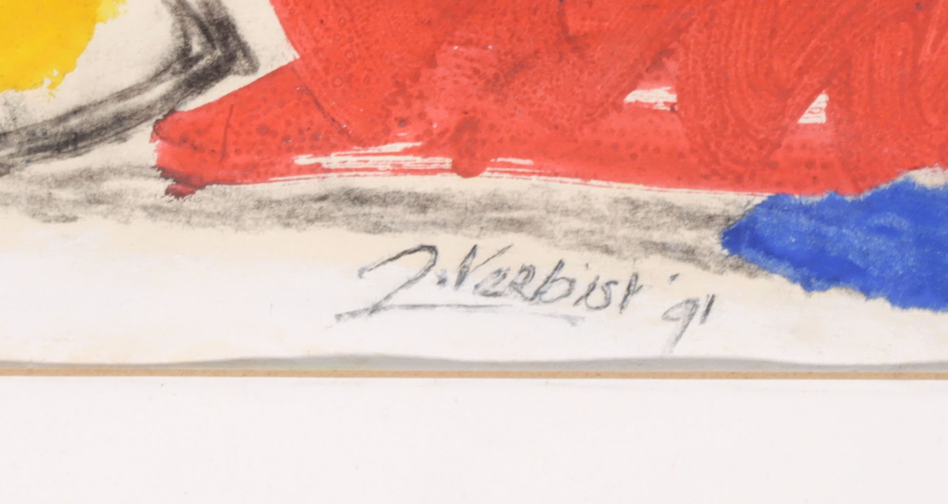 Niet of onleesbaar gesigneerd - Gouache en collage, Zonder titel kopen? Bied vanaf 1!