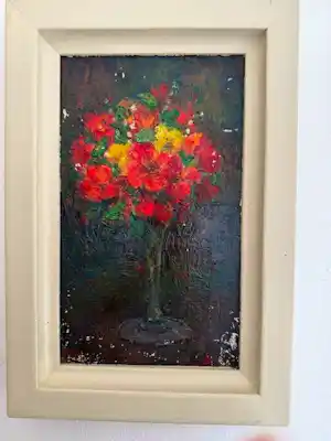 Buy Jan Budde - Oost-indische kers in bloemenvaas? Bid from 150!