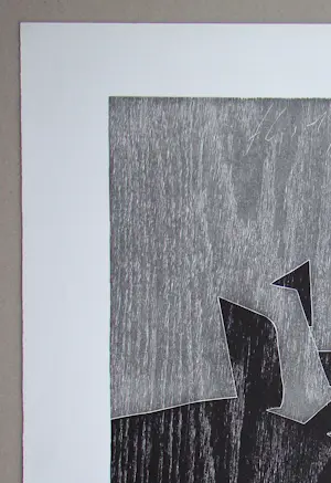 Franz Eggenschwiler - Donnerpfeile II, 1992 - Originele houtsnede, handgesigneerd kopen? Bied vanaf 160!