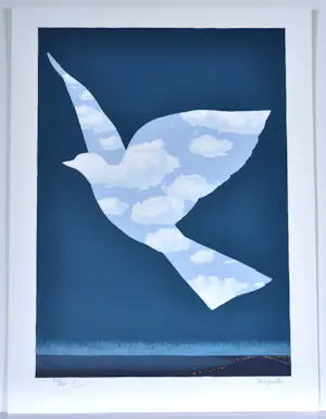 Buy Rene Magritte - (naar) L’oiseau de ciel (1966), Lithografie, 60x45 cm? Bid from 435!