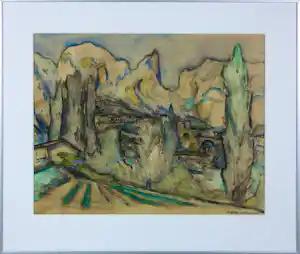 Matthieu Wiegman - Aquarel , Provence - Ingelijst verkauft für € 135!