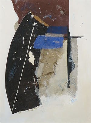 Ron van der Werf - Gemengde techniek op karton, Zonder titel - Ingelijst kopen? Bied vanaf 100!