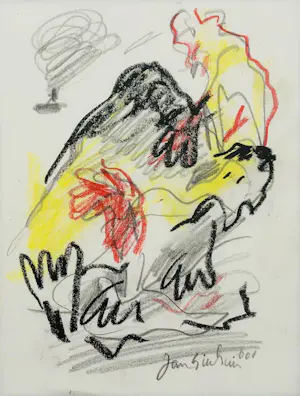 Jan Sierhuis - zonder titel maar wel met lijst! kopen? Bied vanaf 195!