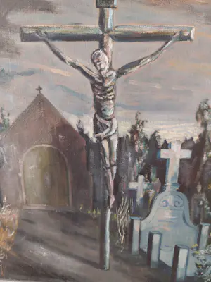 Dirk Landsman - Kerkhof Baarn bij maanlicht kopen? Bied vanaf 50!