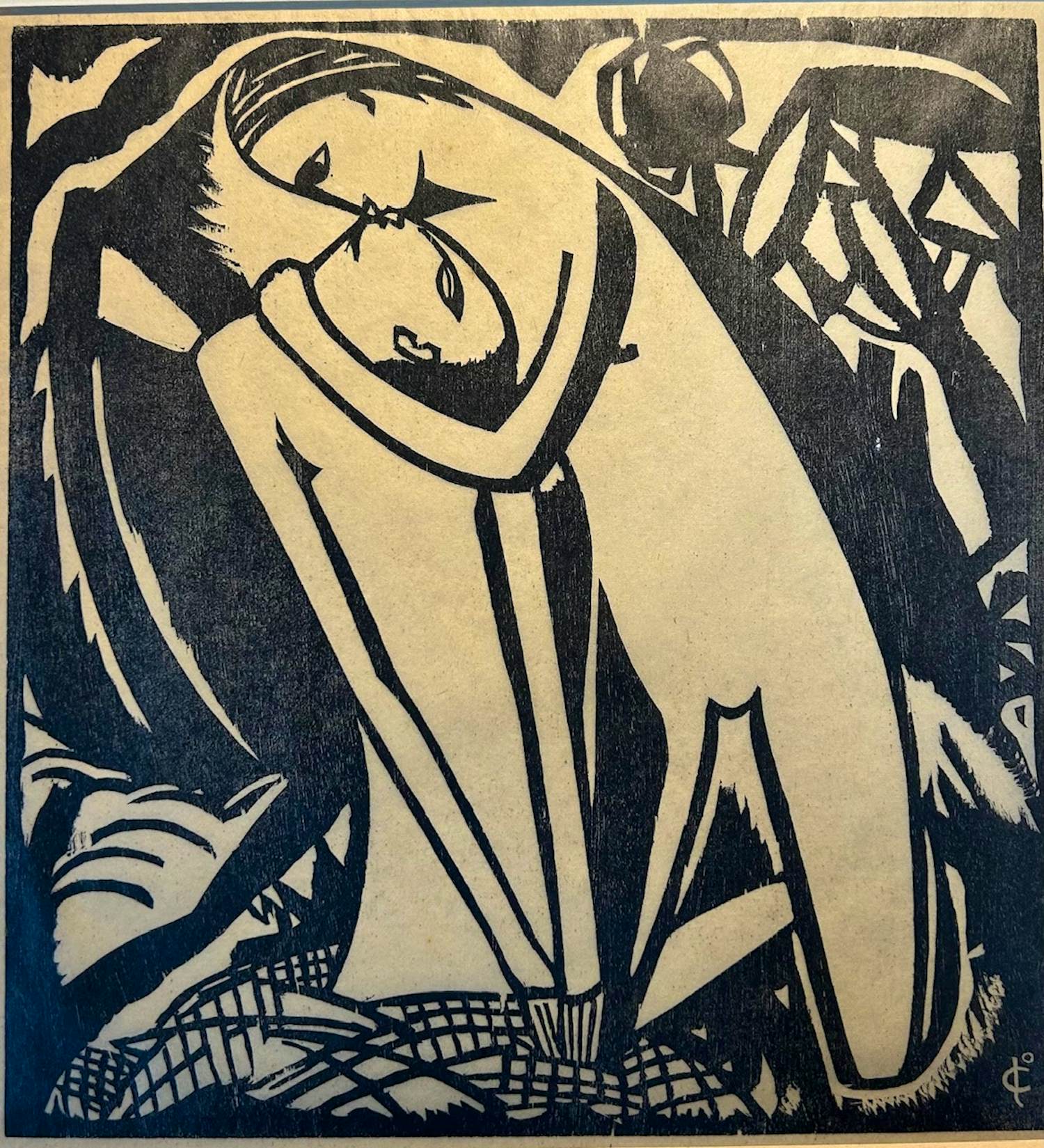 Joan Collette - Twee houtsnedes kopen? Bied vanaf 40!