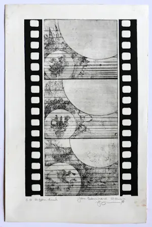 Jan Bernard Meinen - Ets - Abstracte compositie met geometrische vormen kopen? Bied vanaf 38!