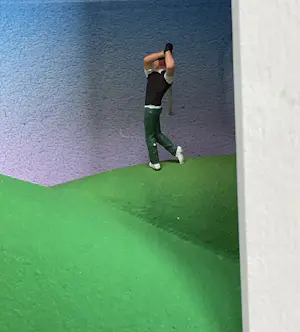 Volker Kühn - 3D object Art in Box, Green Hills, gesigneerd kopen? Bied vanaf 195!