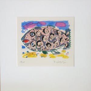 Kees Salentijn - Vis (met passepartout) kopen? Bied vanaf 45!