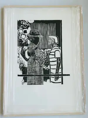 Roger Raveel - Een hand, een ontmoeting 1983 ( kleine oplage 3/30) met lijst kopen? Bied vanaf 1100!