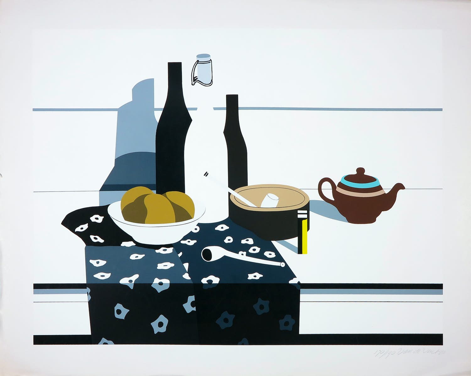 Rudi van de Wint - Zeefdruk, Stilleven kopen? Bied vanaf 35!