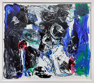 Gerriet Postma - Wie de liefde wil, krijgt ook de pijn (ingelijste gouache bij monografie) verkauft für € 395!