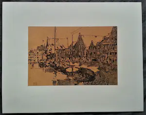 Dick Ket - 2 Mappen: Acht tekeningen van Vincent van Gogh en Dick Ket kopen? Bied vanaf 40!