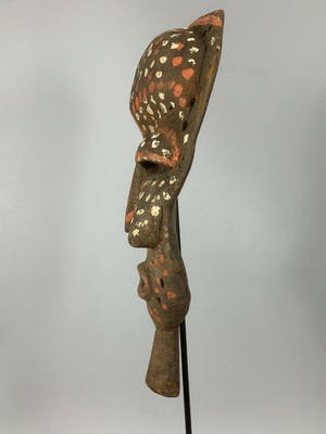 Pende - 200454 - Old Tribal used mask with Cap - Congo (zeldzaam) kopen? Bied vanaf 65!