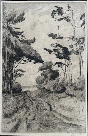 Jan Sirks - Landschap met Bomen kopen? Bied vanaf 35!