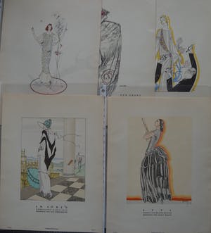 Niet of onleesbaar gesigneerd - 5 pochoirs uit 'STYL' 1922/1923 kopen? Bied vanaf 1!