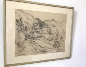 Matthieu Wiegman - Klooster Valldemosa, Spanje - Pastel - Gesigneerd - Zeer goede staat kopen? Bied vanaf 110!