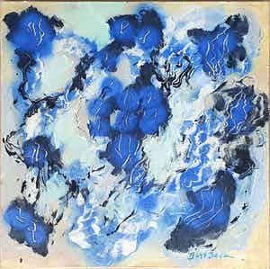 Bert Braam - Acryl op doek | Zonder titel verkocht voor € 75!