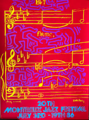 Keith Haring - Jazz Festival Montreux vendu pour 135€ !