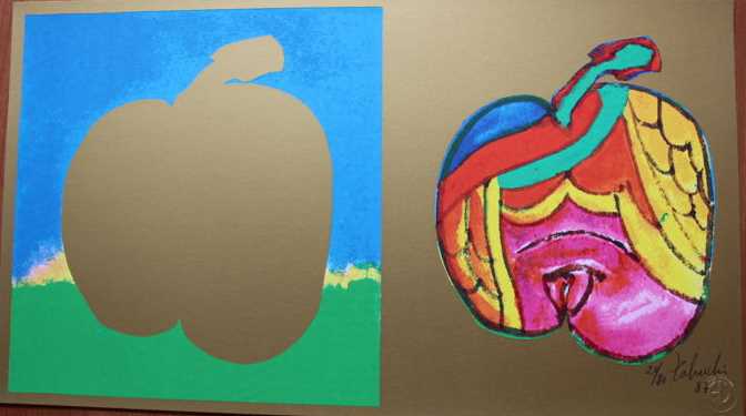 Yasse Tabuchi - Appel- handgesigneerd litho-oplage 80 -1987 kopen? Bied vanaf 1!