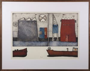 Marjan Smit - Kleurenets, Overslag - Ingelijst kopen? Bied vanaf 80!