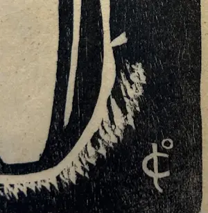 Joan Collette - Twee houtsnedes kopen? Bied vanaf 40!