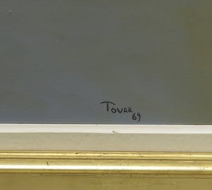 Ivan Tovar - Olieverf op doek, Surrealistische voorstelling - Ingelijst kopen? Bied vanaf 25000!