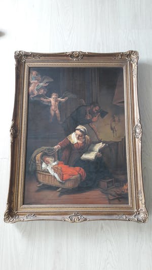 Niet of onleesbaar gesigneerd - Rembrandt De Heilige Familie met de engelen kopen? Bied vanaf 1!