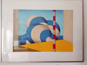 Marinus Fuit - blauw witte balonnen verkocht voor € 35!