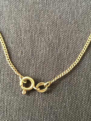 14K Goud - hanger aan 14 karaat geelgouden collier kopen? Bied vanaf 25!