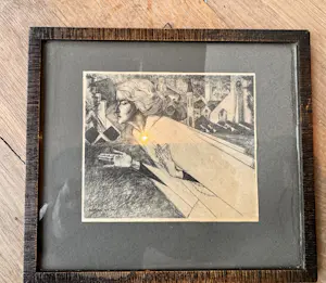 Jan Toorop - Litho Vrouw met Kruis - 1914 kopen? Bied vanaf 50!