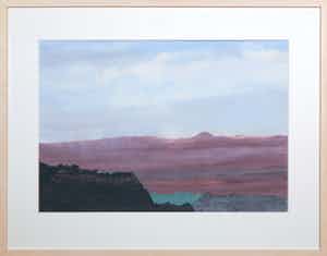 Henri Plaat - Gouache, Zonder titel - Ingelijst verkocht voor € 70!