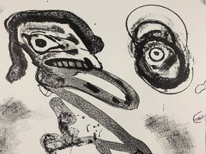 Lucebert - Grote kleurenlitho - zonder titel - 1988 (Kleine oplage) kopen? Bied vanaf 300!