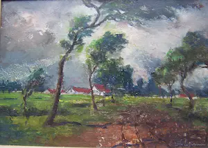 Achille Lammens - Landschap in Vlaanderen kopen? Bied vanaf 40!
