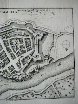 Matthäus Merian - Gravure Bommelia Zaltbommel 1646 kopen? Bied vanaf 85!