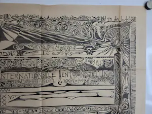 Carel Lion Cachet - Diploma. Houtsnede. Bijlage bij Wendingen. kopen? Bied vanaf 69!