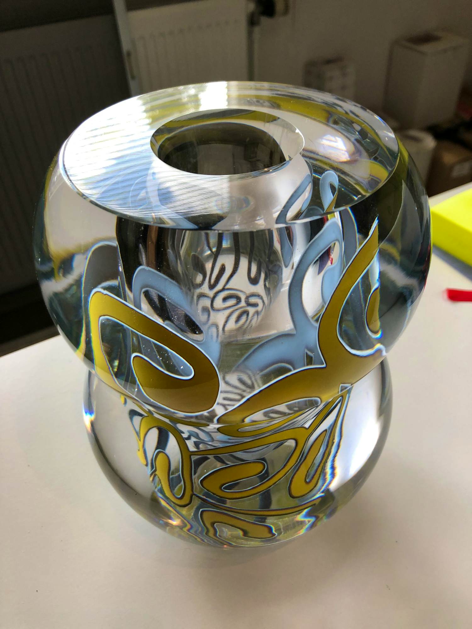 Olaf Stevens - Vaas met goud schildering kopen? Bied vanaf 250!