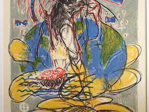 Henny van der Vegt - z.t. | kleuren litho - ingelijst kopen? Bied vanaf 39!