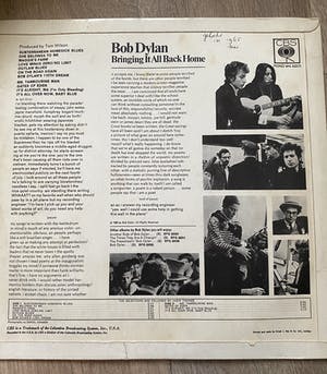 Buy Bob Dylan - Bringing it all back home? Bid from 10!