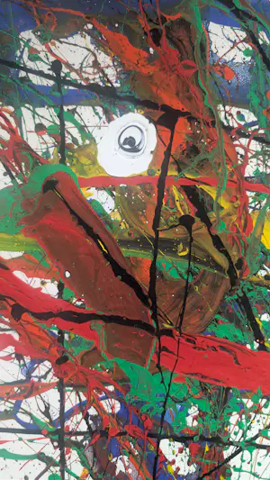Franz J. Blank - Franz J. Blank (1932–2017) – Abstrakte Komposition mit Auge, 1999 kaufen? Bieten Sie von 100!